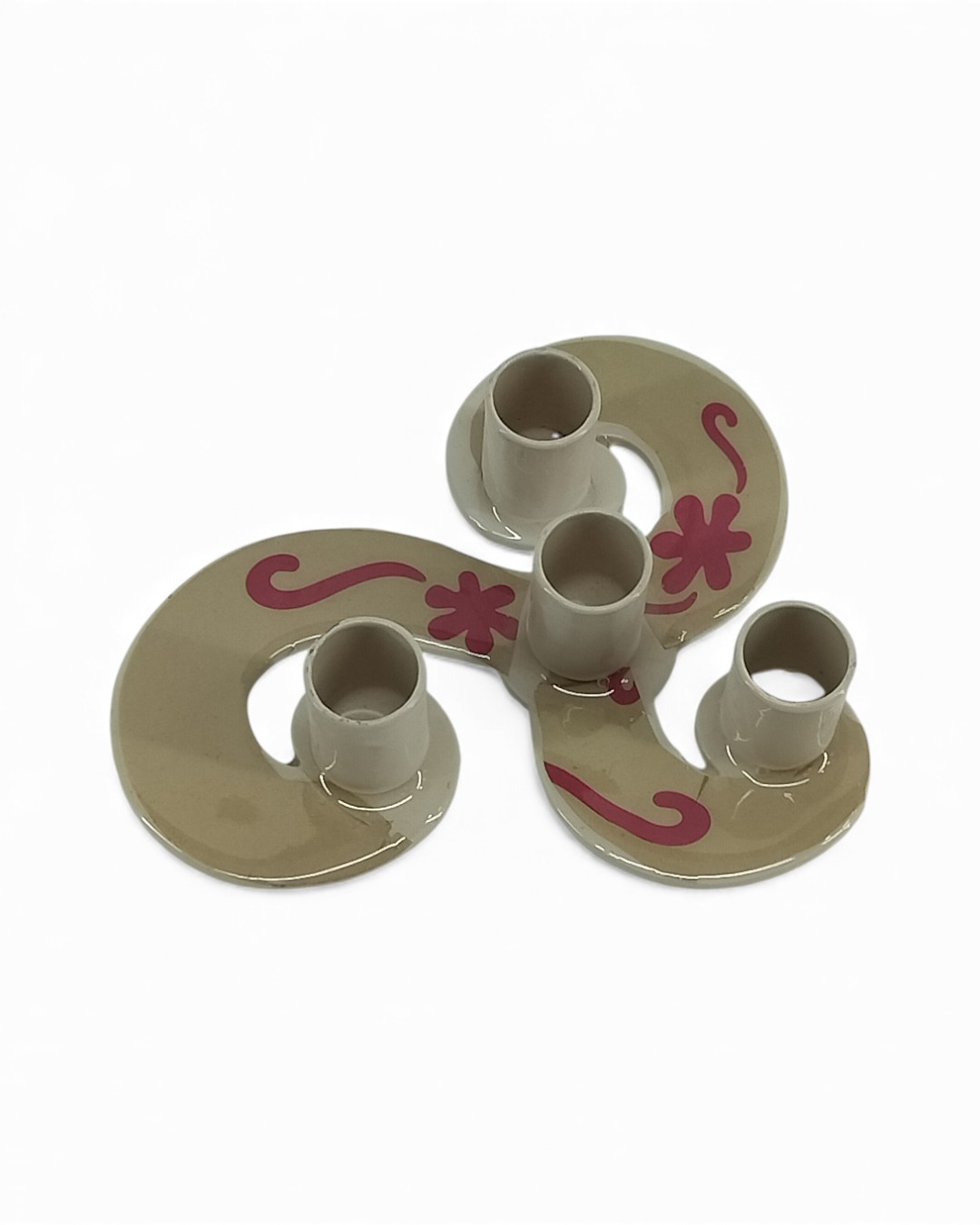 Triple Coil Scroll design Candle Holder