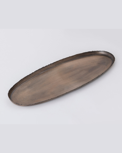 Brass Antique Oval Metal Tray