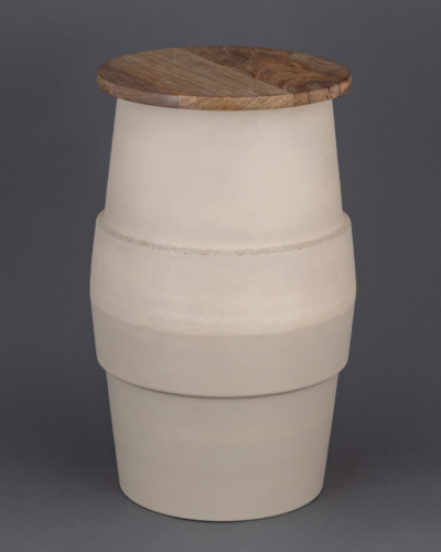 Natural Rustic Barrel Stool