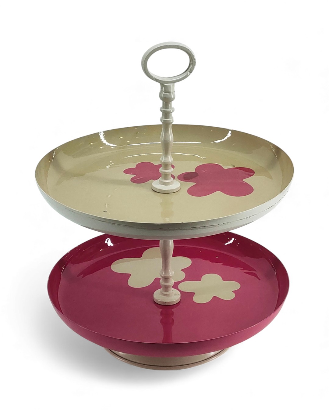 Berry Pink Joyful Bloom Cake Stand