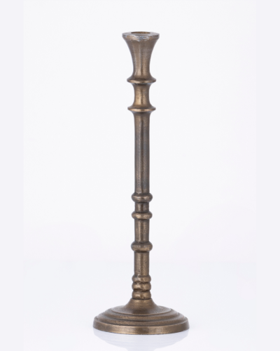 Tall Regal Brass Candle Holder