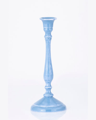 Distressed Light Blue Candlestick