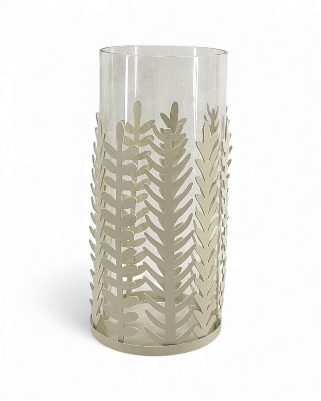 Leaf-Pattern Hurricane Votive