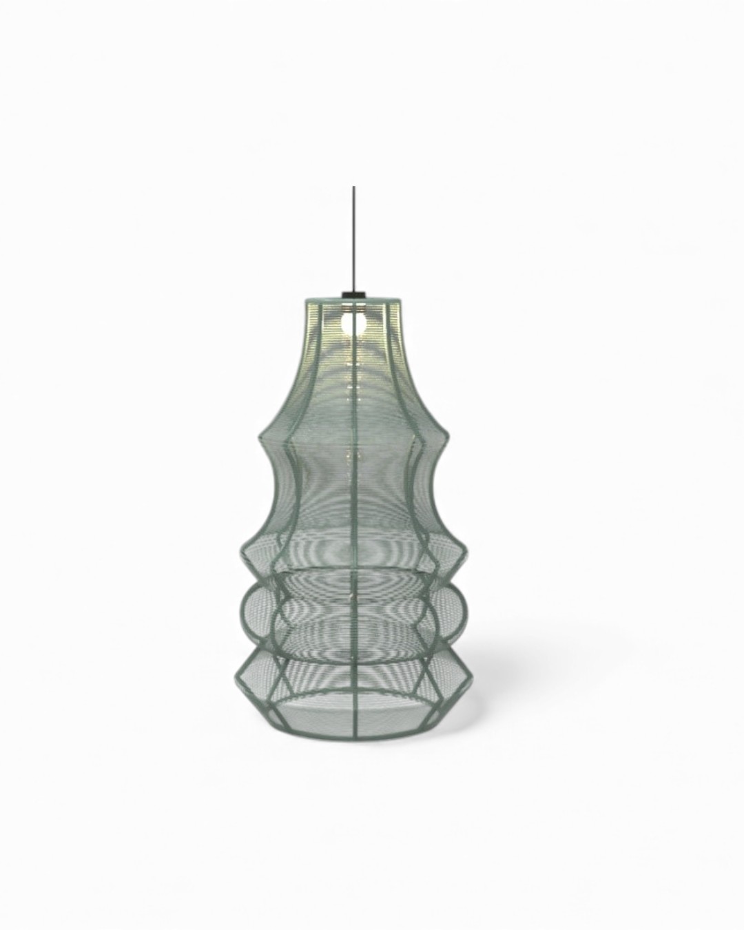 Contemporary Wire-Mesh Lantern/Pendant Light