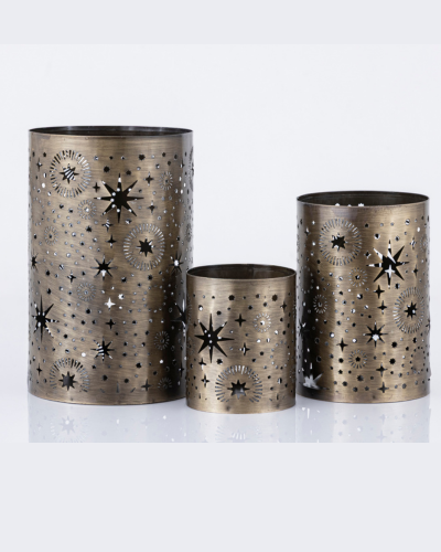 Constellation Brass Votive Set