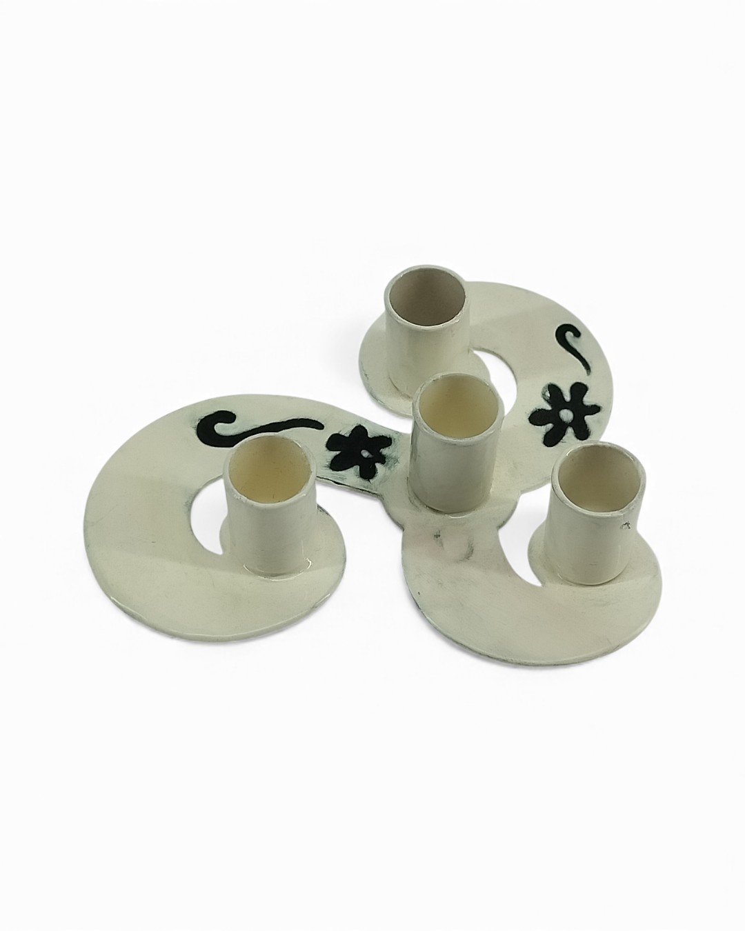 Triple Coil Scroll Candle Holder