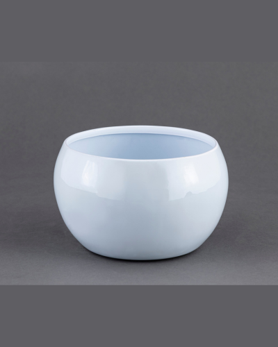 Round Ceramic Votive – Glossy Powder Blue
