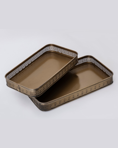 Rectangular Lattice-Edge Trays