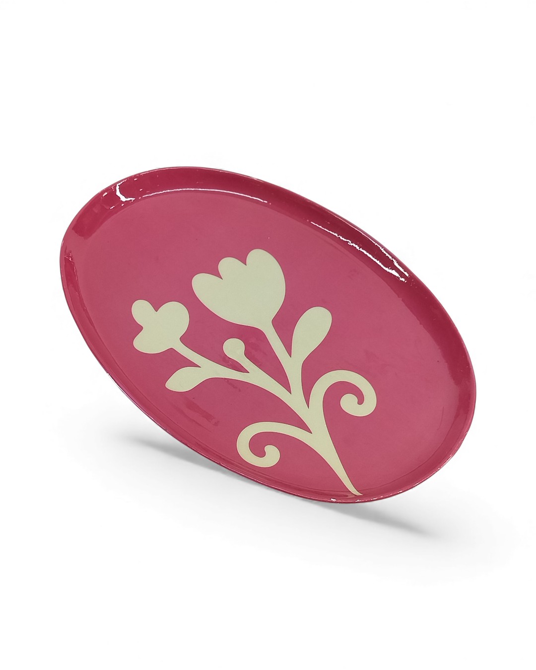 Oval 'Flourish' Scroll Serving Tray