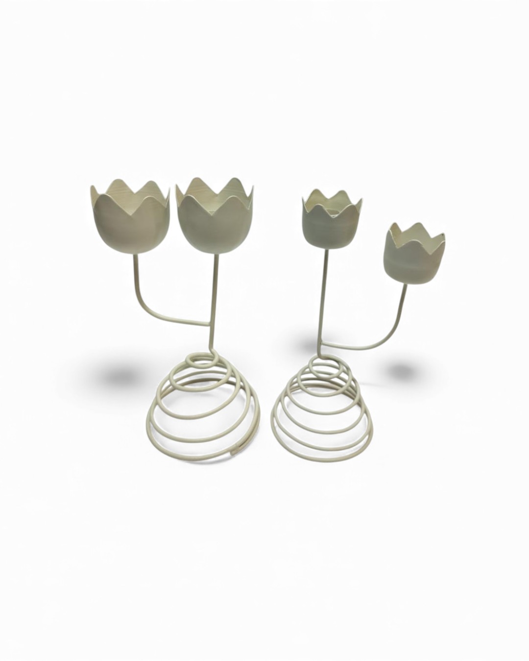 The Spring Bloom Duo: Tulip Candelabra Set