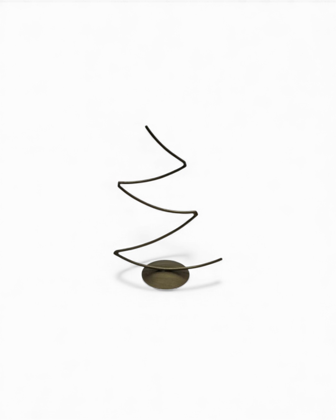 Bronze Helix Minimalist Candle Sculpture