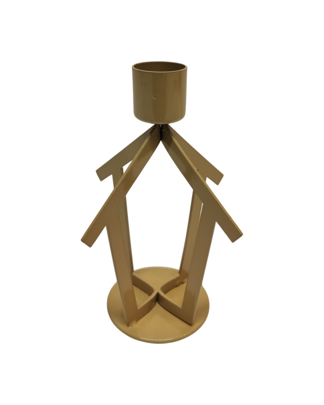 Geometric Candlestick with Abstract Figure Base