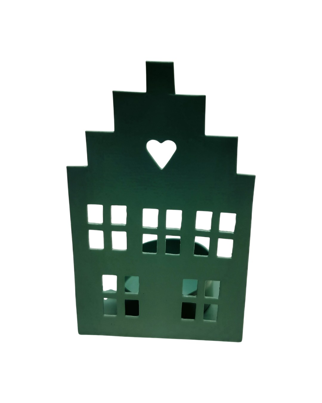 Coastal Green Dutch House Tealight