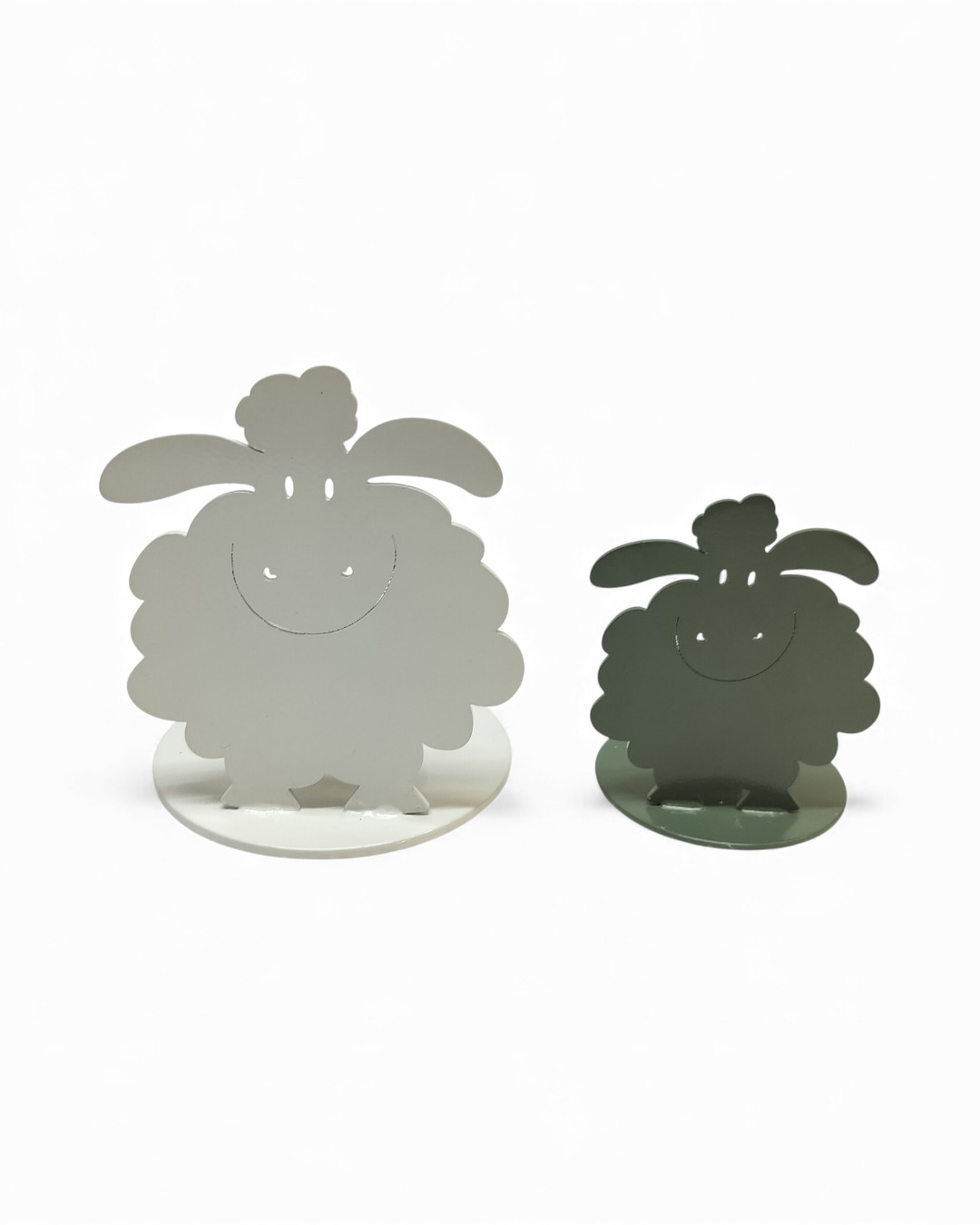 Fluffy Spring Meadow Sheep Taper Candle Holder