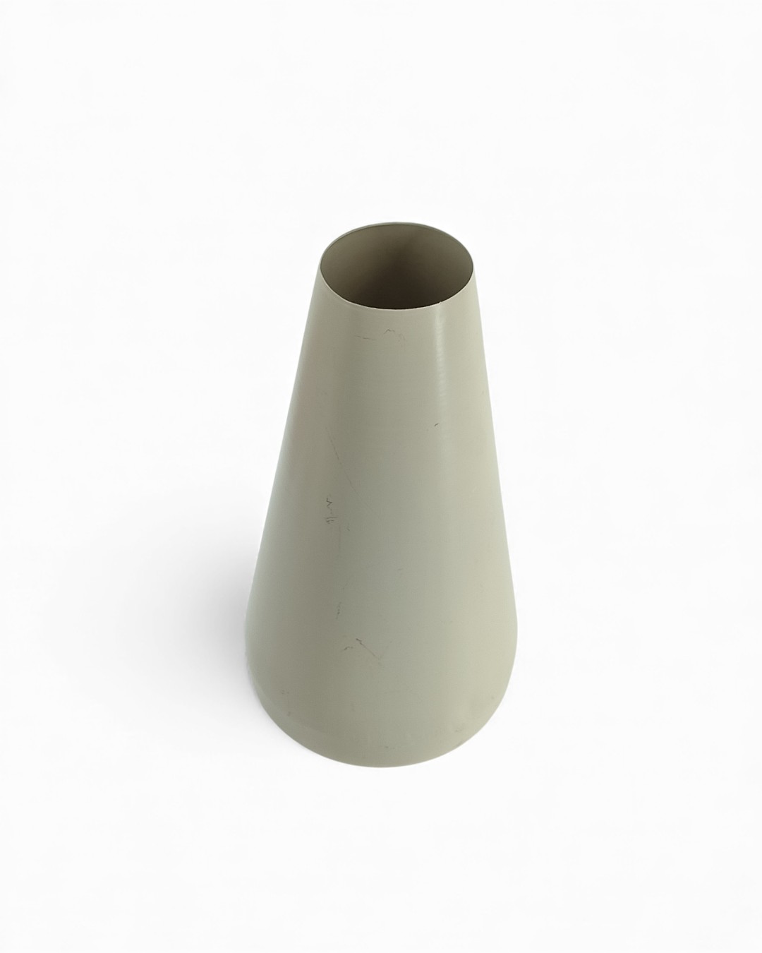 Modern Conical Metal Flower Scroll Vase