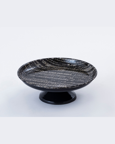 Black & White Mosaic Cake Stand