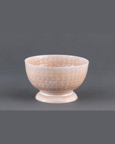 Elegant Embossed Ceramic-Style Decorative Bowl