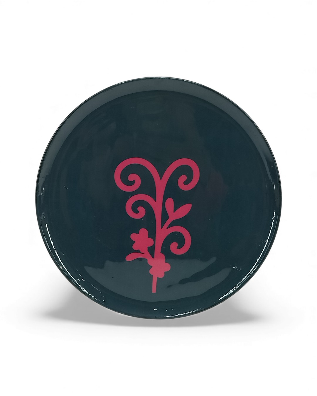Deep Teal Central Scroll Accent Plate