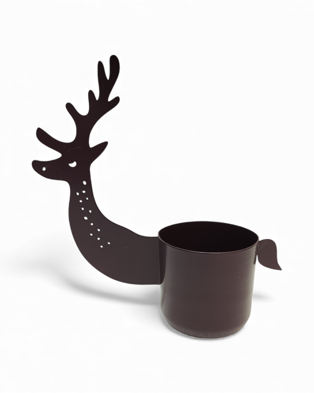 Minimalist Leaping Reindeer Tealight Holder