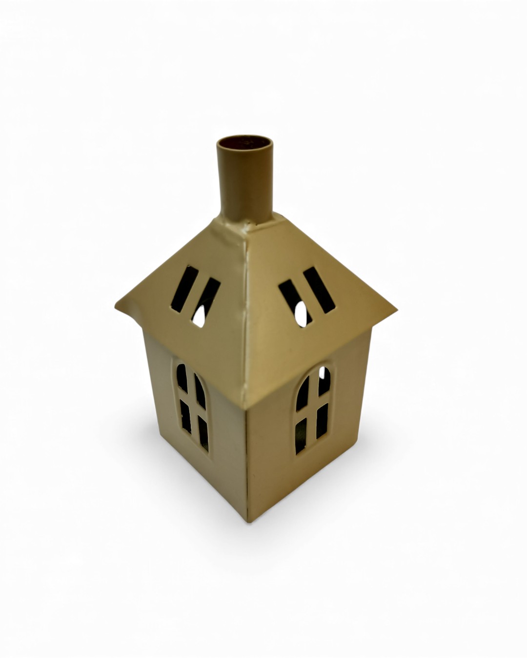 'Chalet' House with Chimney Stack Candle Holder