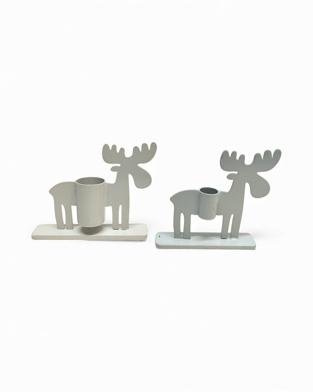 Minimalist Alaskan Moose Taper Holder Pair