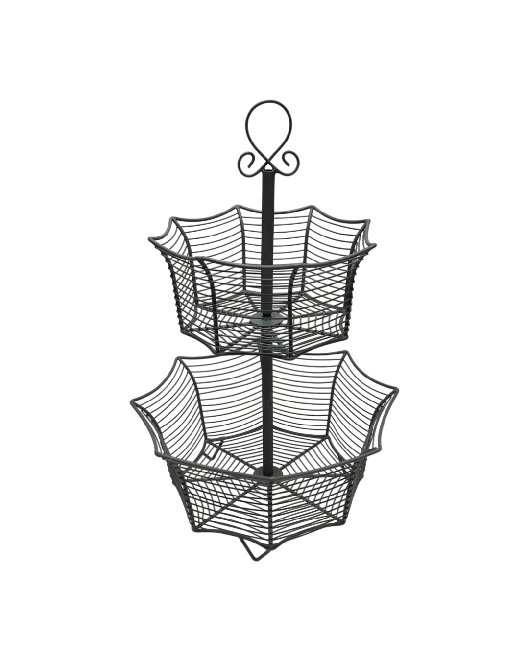 DUO TIER METAL DISPLAY BASKET