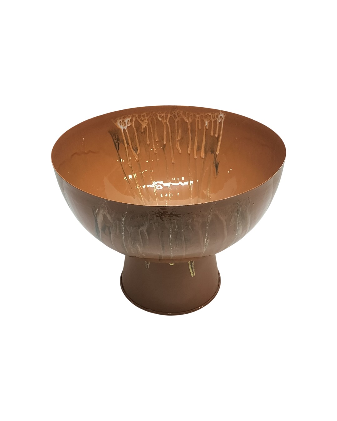 Artisan Dripped Pedestal Bowl