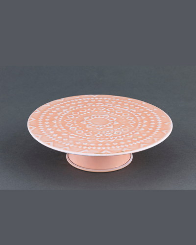 Soft Beige Mandala Cake Stand