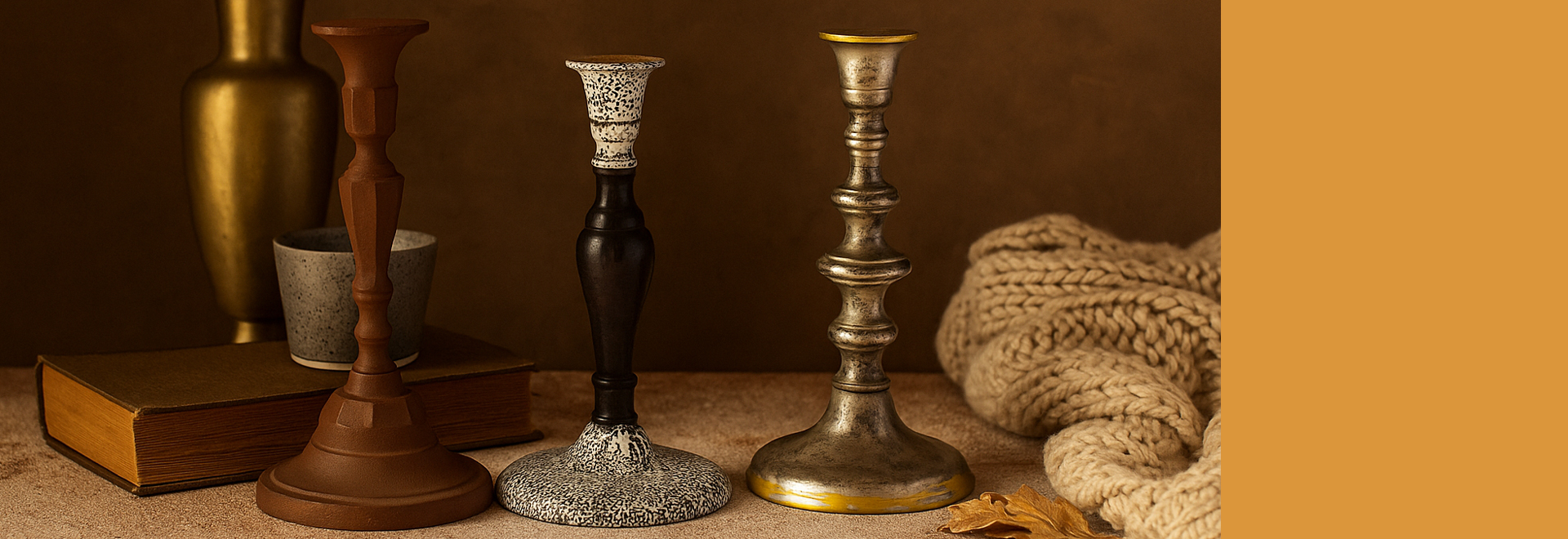 Rustic Candle Stands