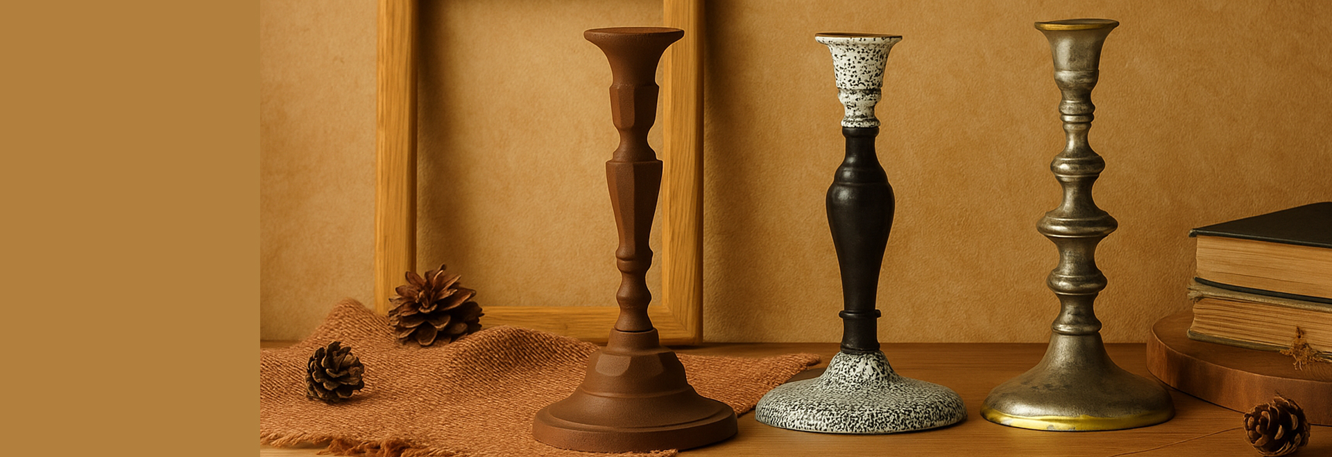 Rustic Era Candle Sticks