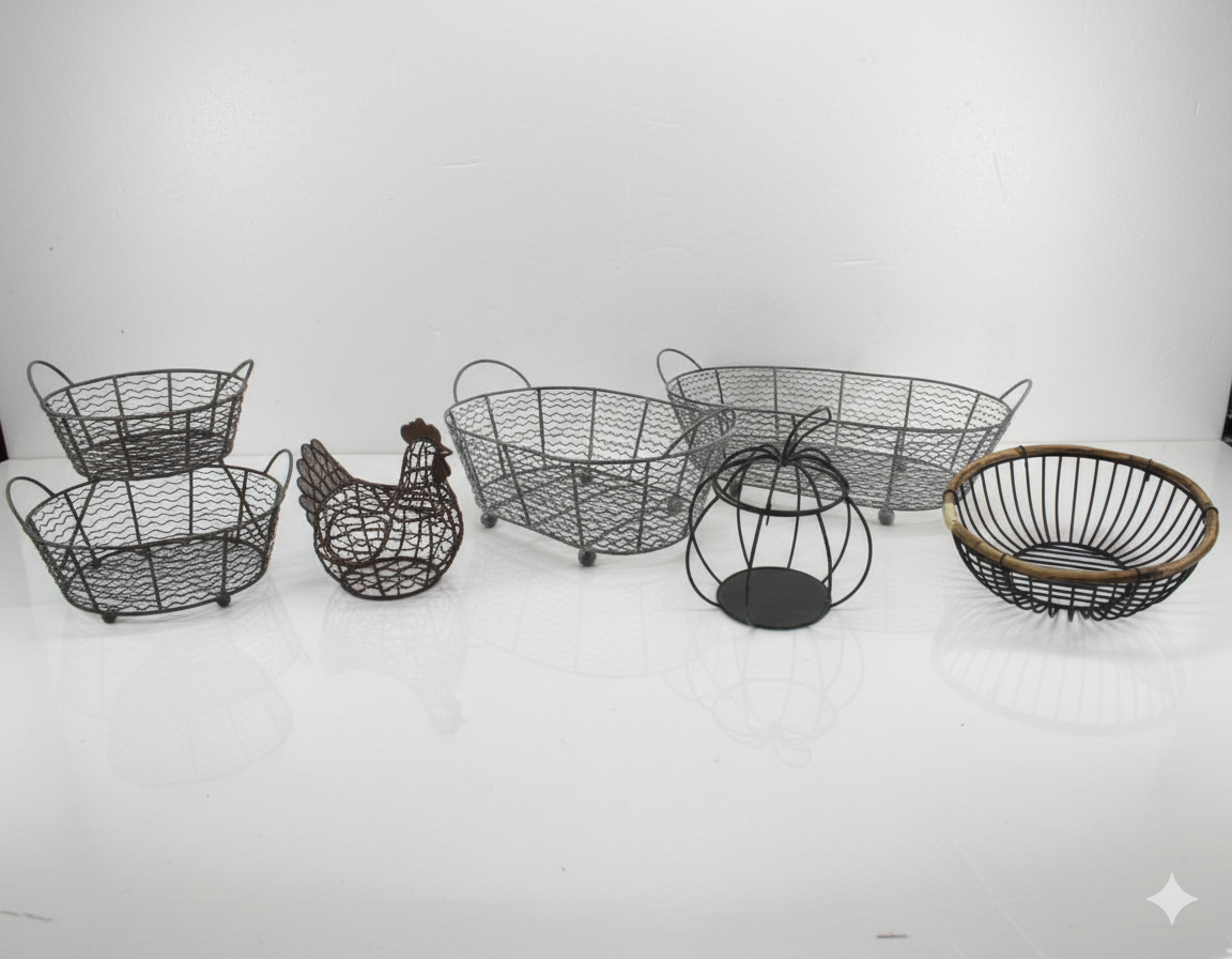 Metal Designer  Baskets